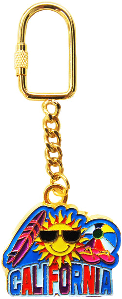 gold keychain sunshine 