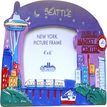 purple seattle picture frame space needle 